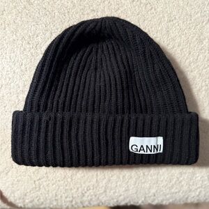 GANNI Rib Knit beanie